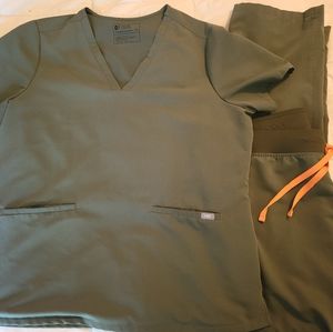 Figs Moss XXL scrub set